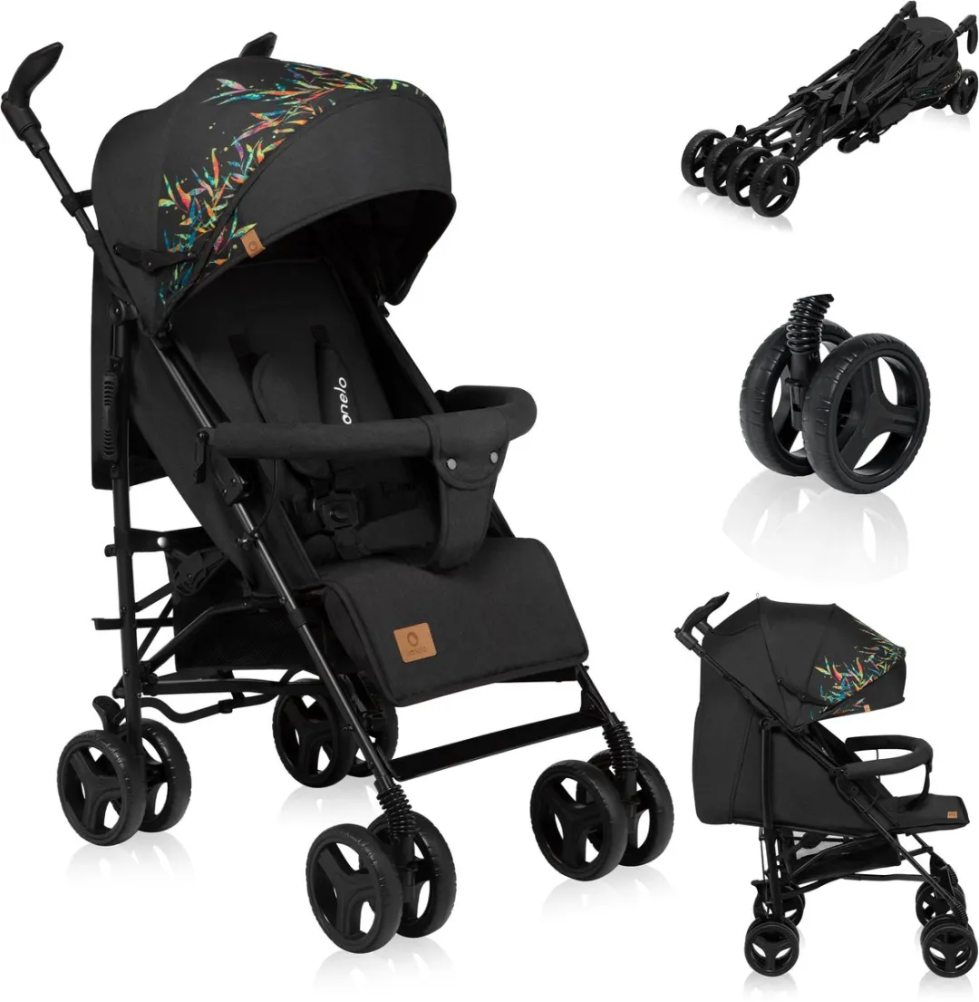 Lionelo Irma Buggy - 7kg - 360° Wielen - Grijs