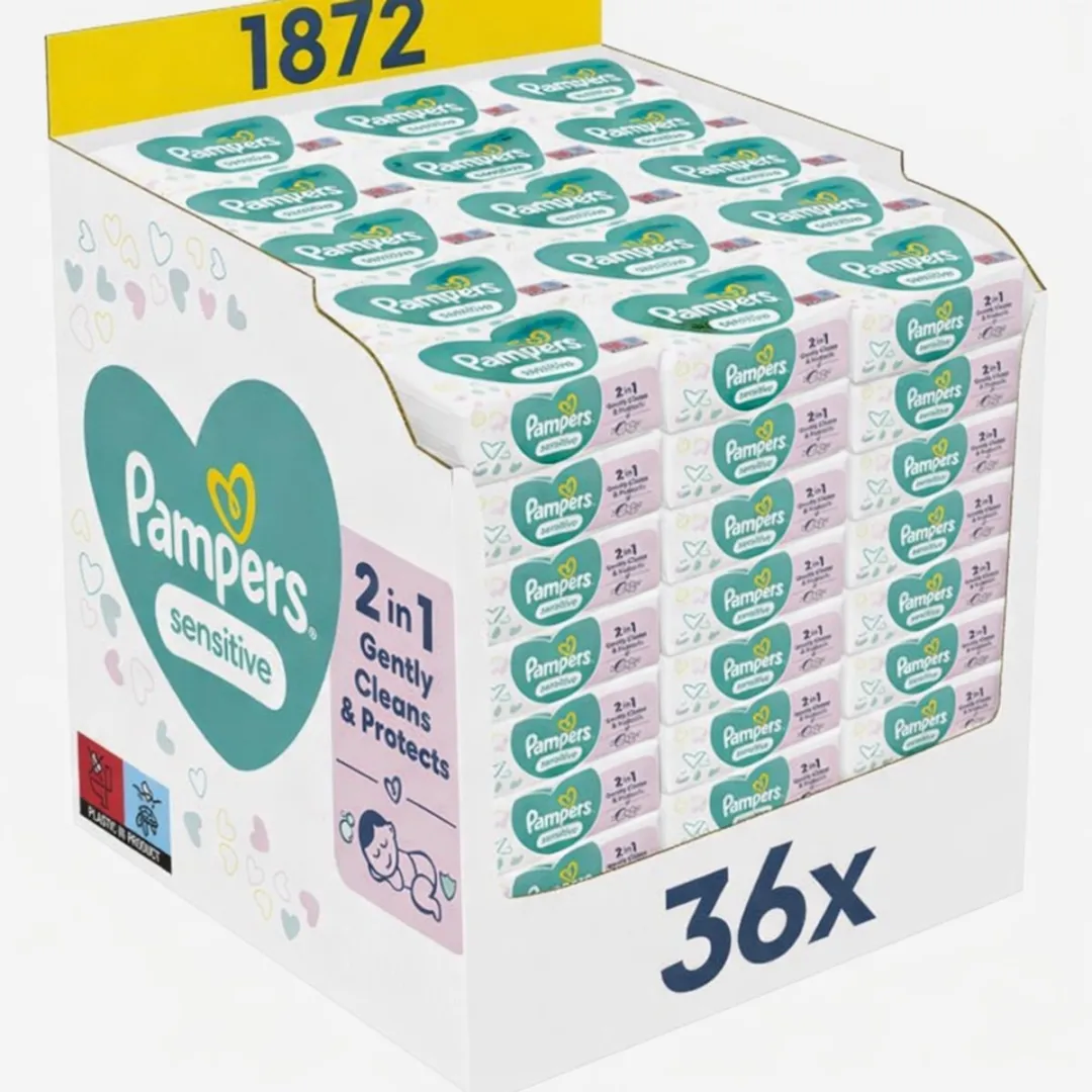 Pampers Sensitive Babydoekjes 1872 Stuks