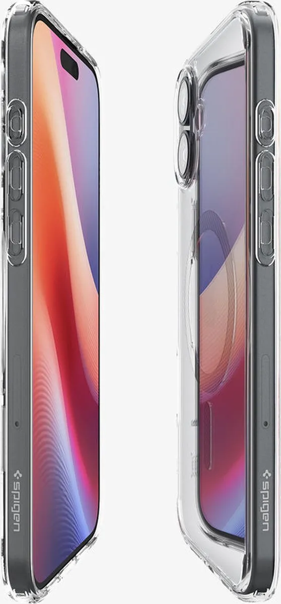 Spigen Ultra Hybrid ACS08077 iPhone 16 Plus Hoes - Transparant