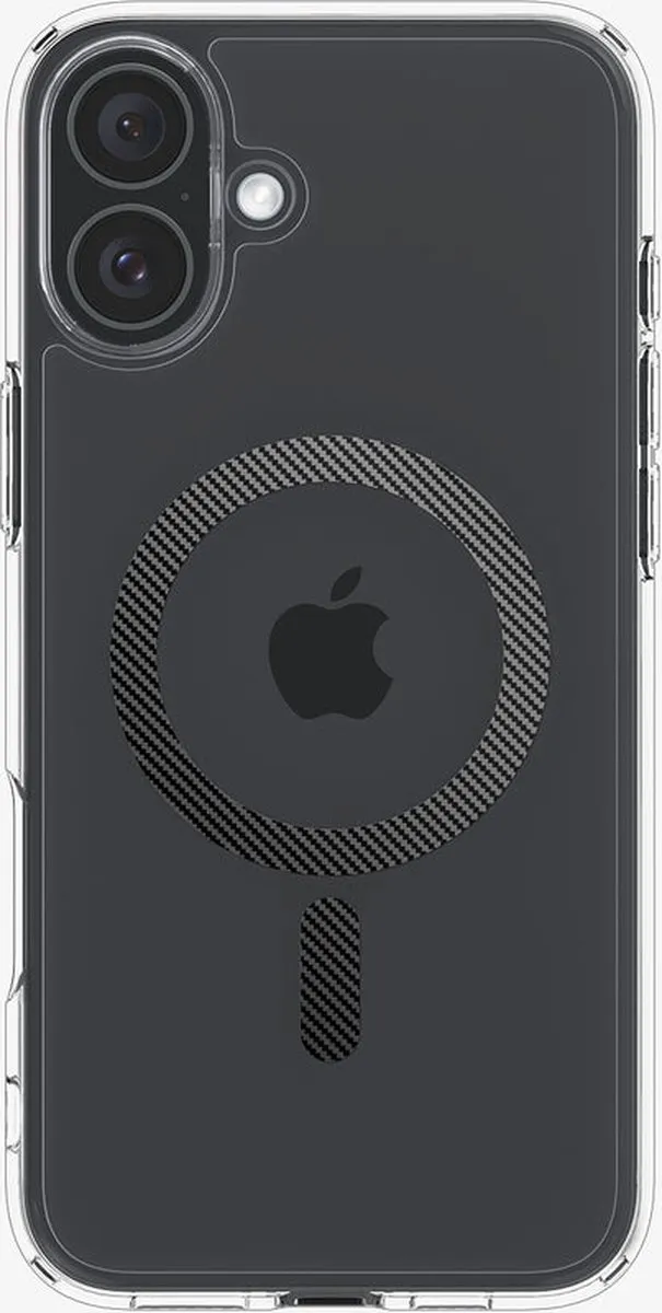 Spigen Ultra Hybrid ACS08077 iPhone 16 Plus Hoes - Transparant