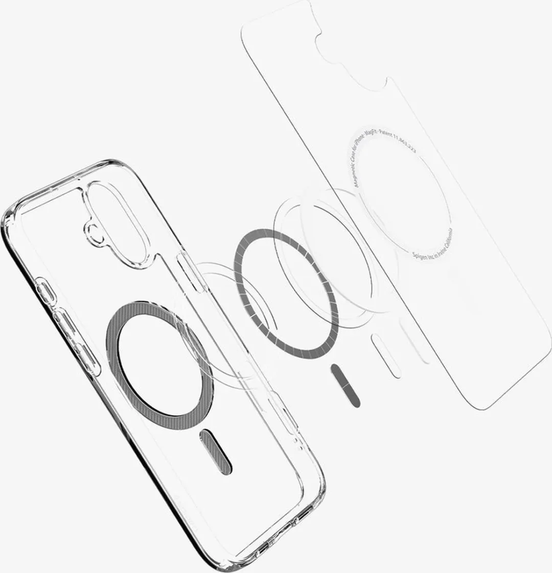 Spigen Ultra Hybrid ACS08077 iPhone 16 Plus Hoes - Transparant