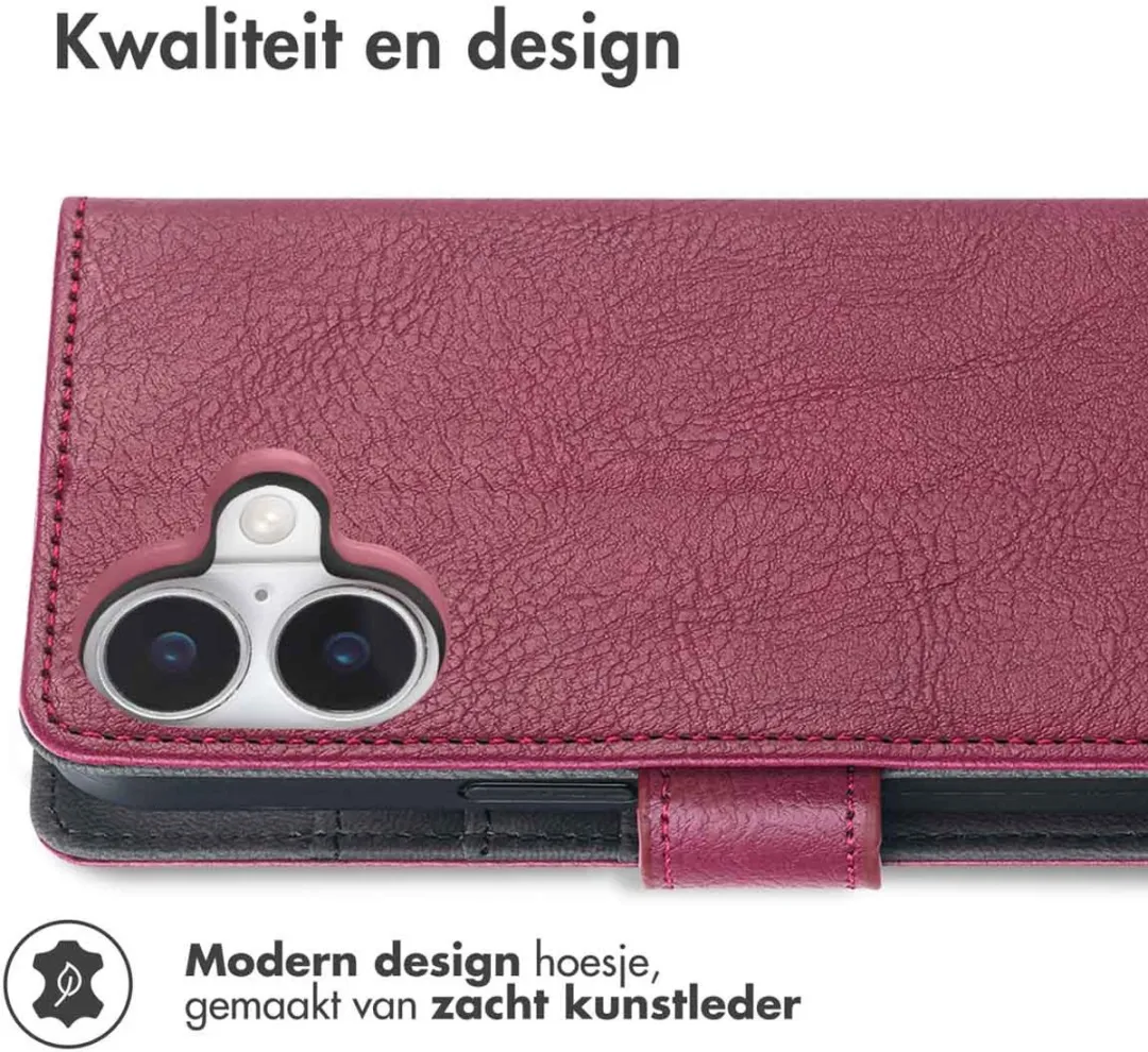 Imoshion Hoesje iPhone 17 - 3 Pasjes - Bordeaux