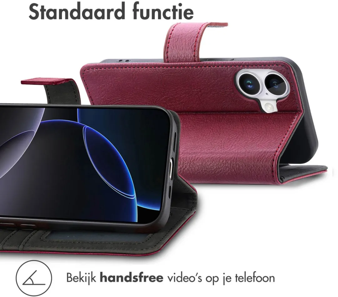 Imoshion Hoesje iPhone 17 - 3 Pasjes - Bordeaux