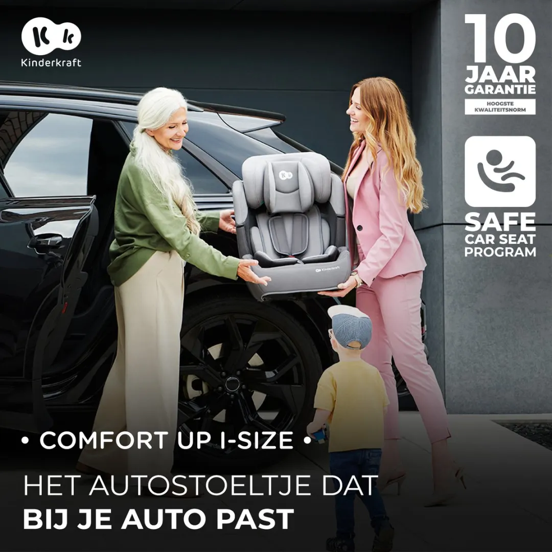 KinderKraft COMFORT UP I-SIZE Autostoel 9-36kg Roze