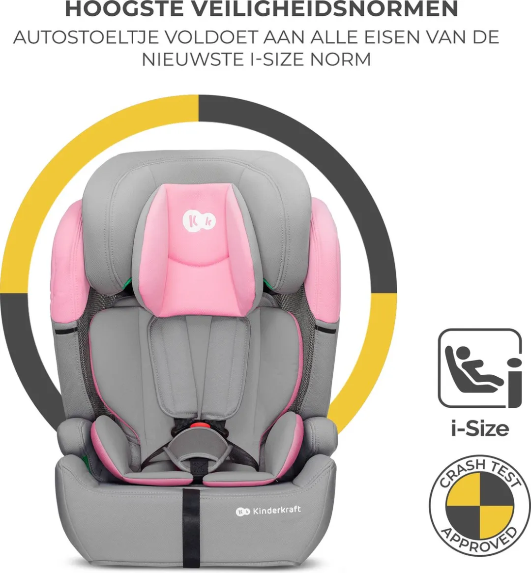 KinderKraft COMFORT UP I-SIZE Autostoel 9-36kg Roze
