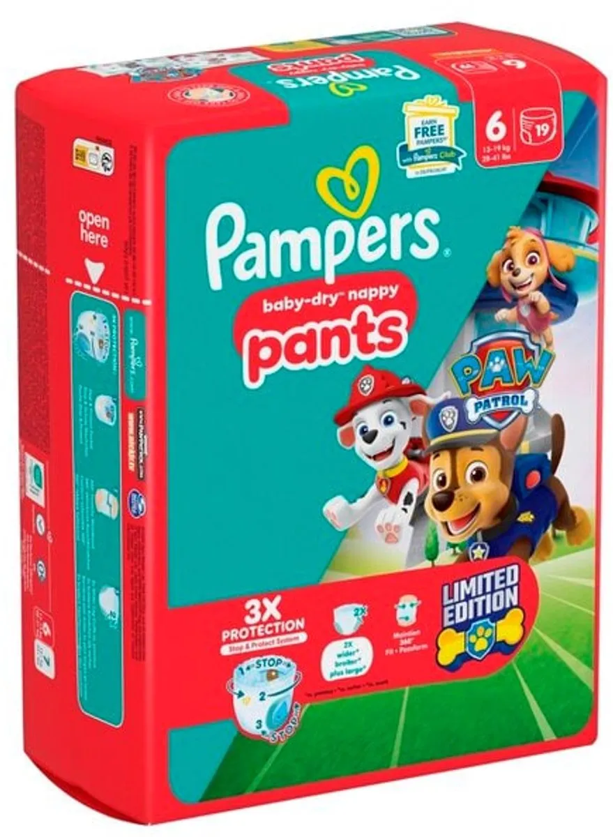 Pampers Baby Pants Maat 6 Extra Large 19 Stuks - Paw Patrol Limited Edition