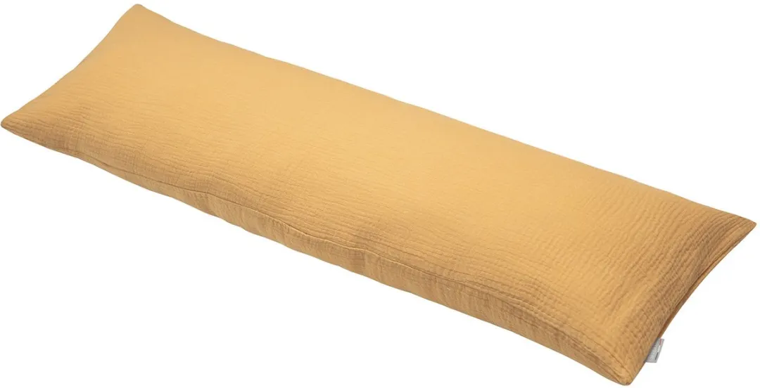 Sevira Kids - Hoes lang kussen katoen gaas - Kameel 160 cm