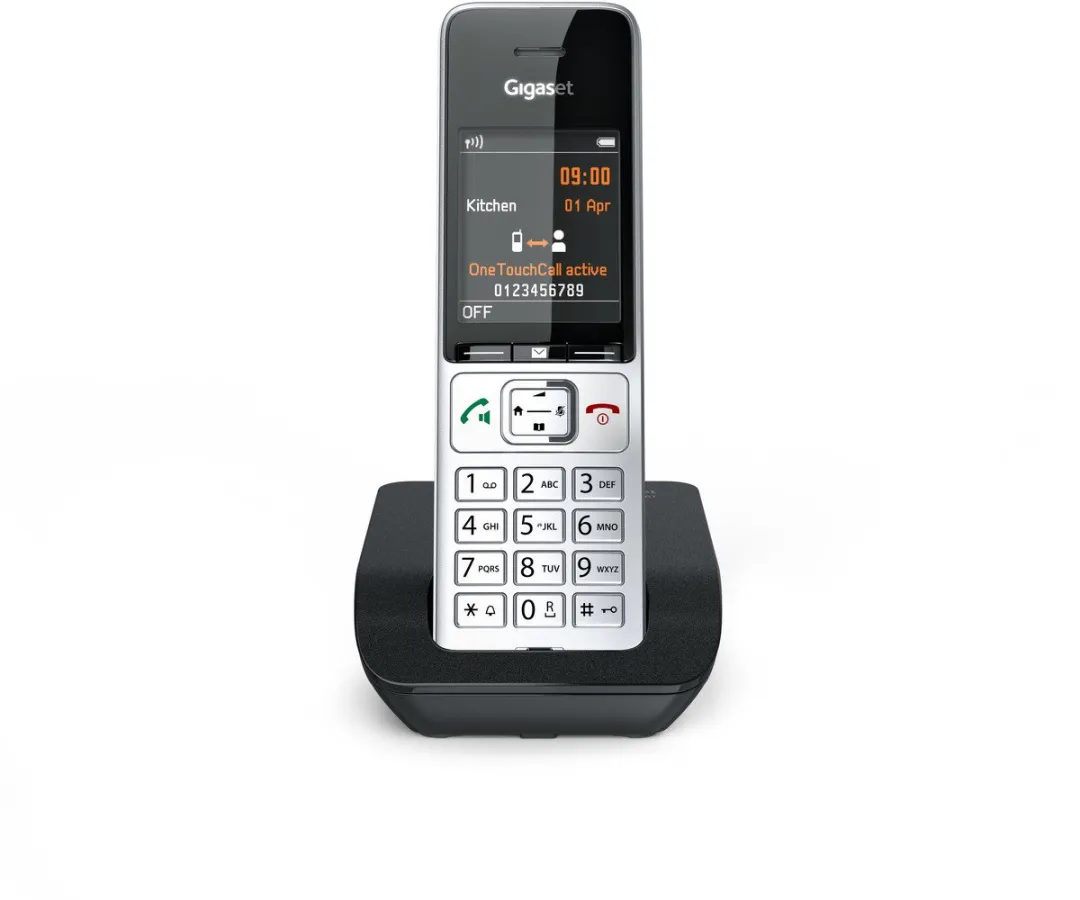Gigaset COMFORT 500 DECT Telefoon - Zwart/Zilver