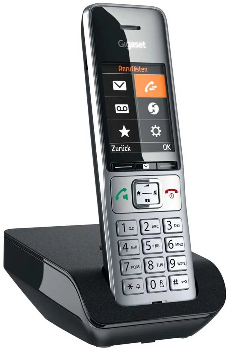 Gigaset COMFORT 500 DECT Telefoon - Zwart/Zilver