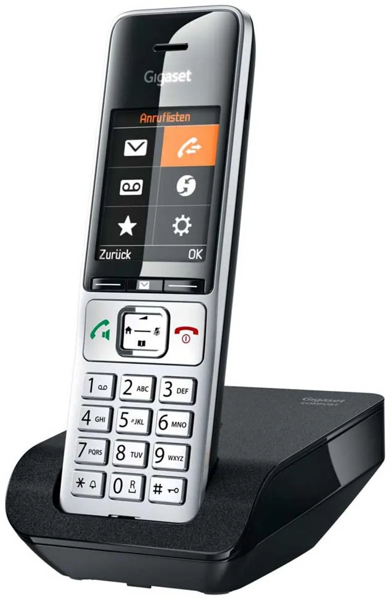 Gigaset COMFORT 500 DECT Telefoon - Zwart/Zilver