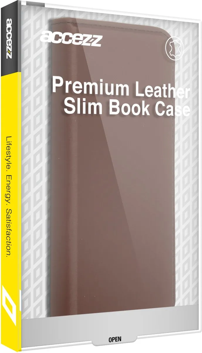 Accezz Hoesje iPhone 14 Pro Max - Premium Leder Bruin