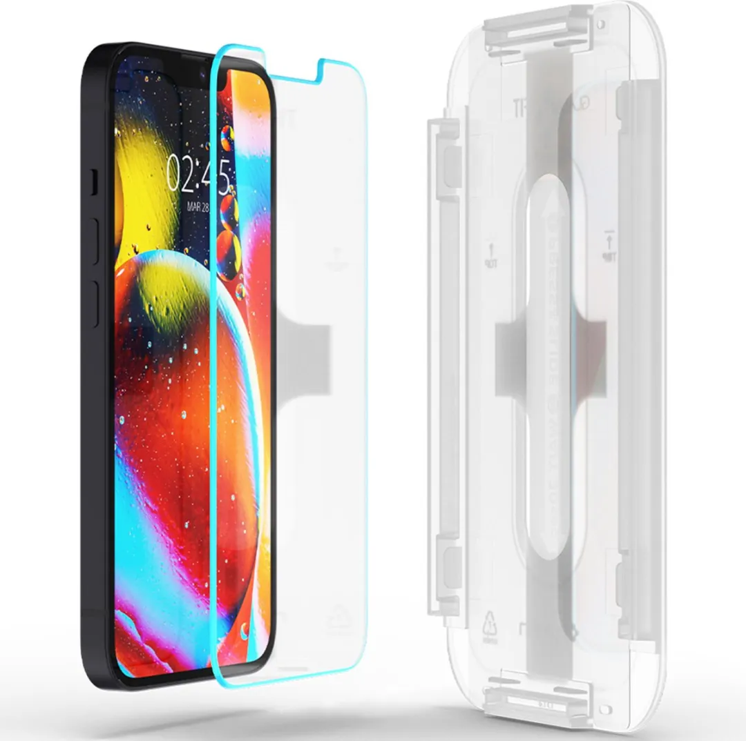 Spigen Glas.tR EZ Fit AGL03396 Screenprotector - 2 Stuks