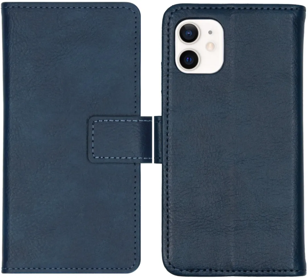 Imoshion Hoesje iPhone 12 Mini - 3 Pasjes - Donkerblauw