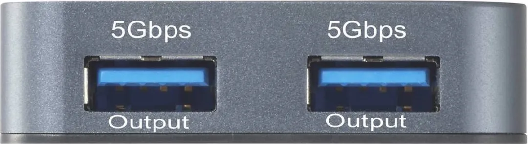 Renkforce RF-USBH-480 USB-Hub 2 Poorten - Grijs