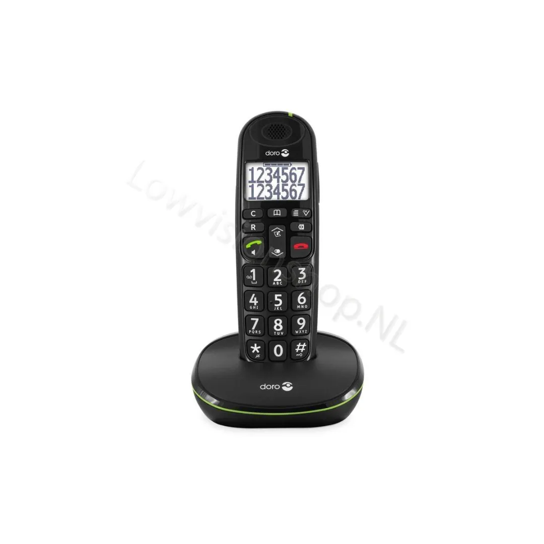 Doro PhoneEasy 110 - Single DECT telefoon - Zwart