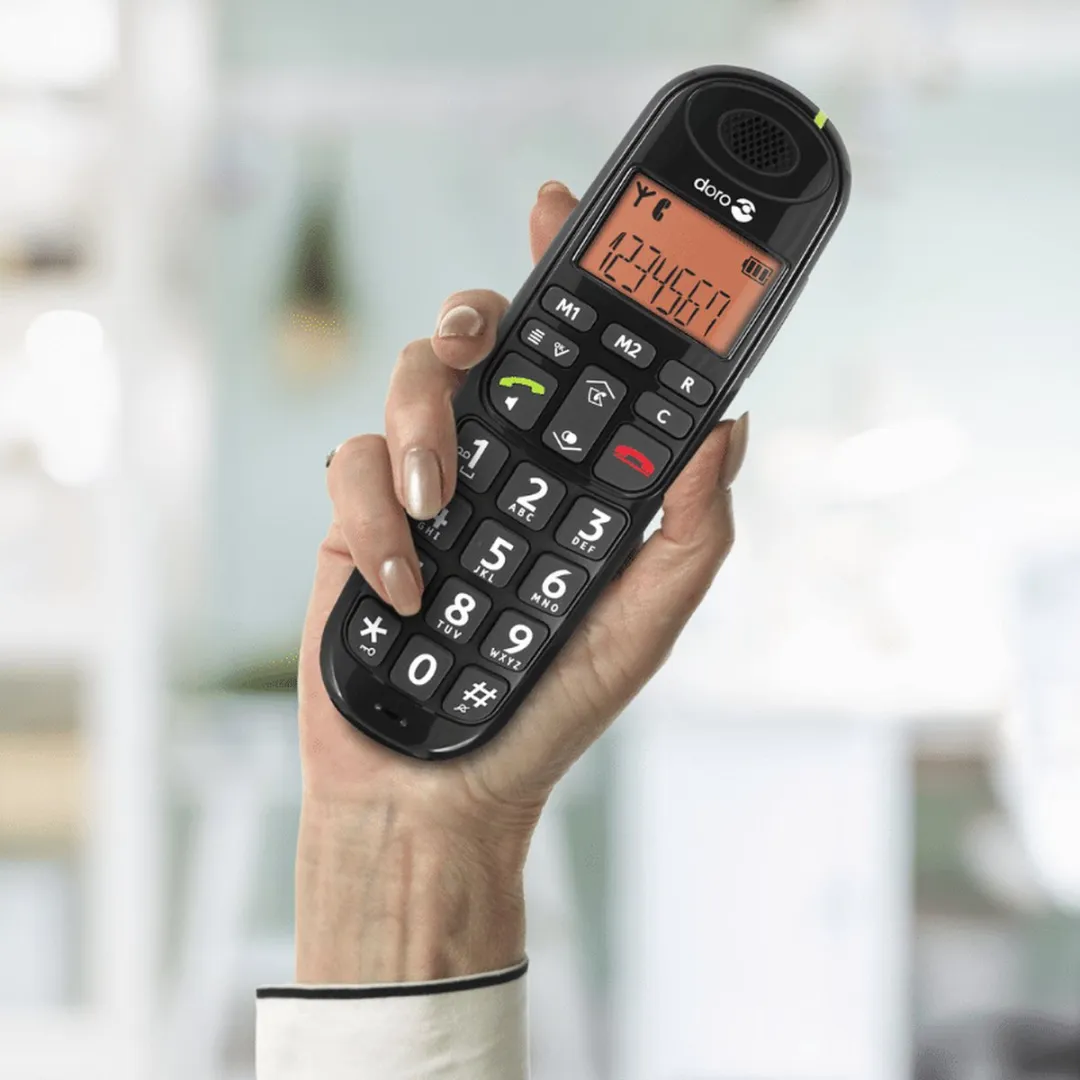 Doro PhoneEasy 110 - Single DECT telefoon - Zwart