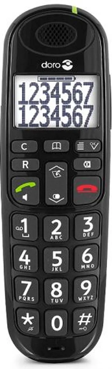 Doro PhoneEasy 110 - Single DECT telefoon - Zwart