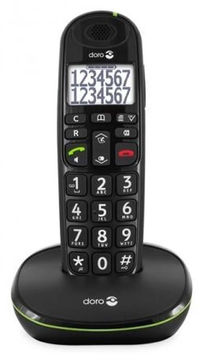 Doro PhoneEasy 110 - Single DECT telefoon - Zwart
