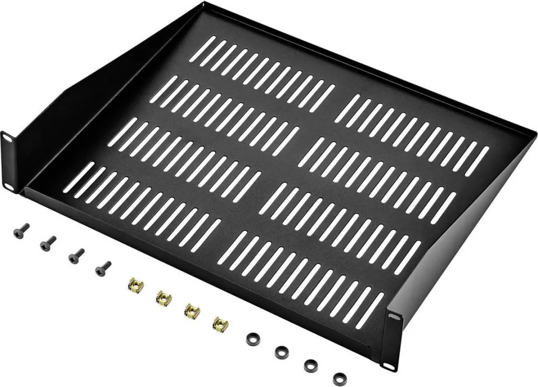 Renkforce RF-3432144 Apparaatbodem 19" - 2 HE - Zwart