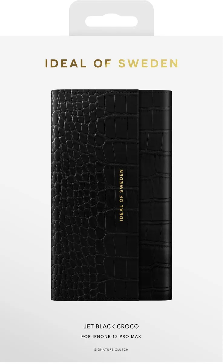 iDeal of Sweden Signature Clutch iPhone 12 Pro Max - 3 Pasjes - Zwart