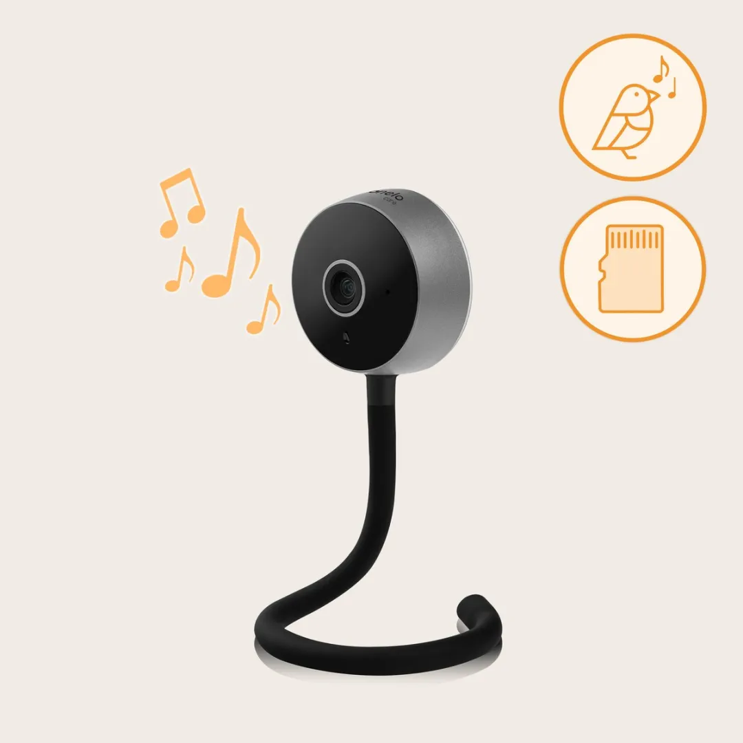 Lionelo Babylline SMART Babyfoon - Bewegings-/geluidsdetectie - Nachtzicht - Zwart