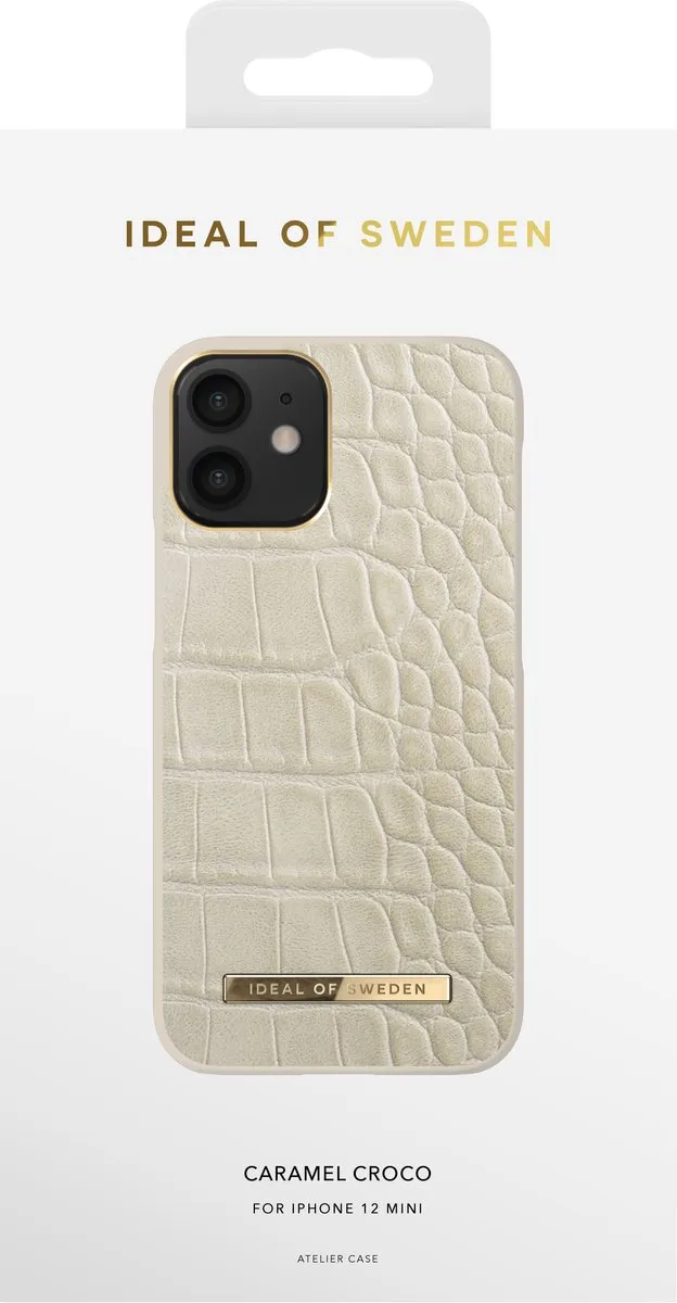iDeal of Sweden Atelier Case Introductory iPhone 12 Mini - Caramel Croco - IDACAW20-2054-243 - afbeelding 2 van 4