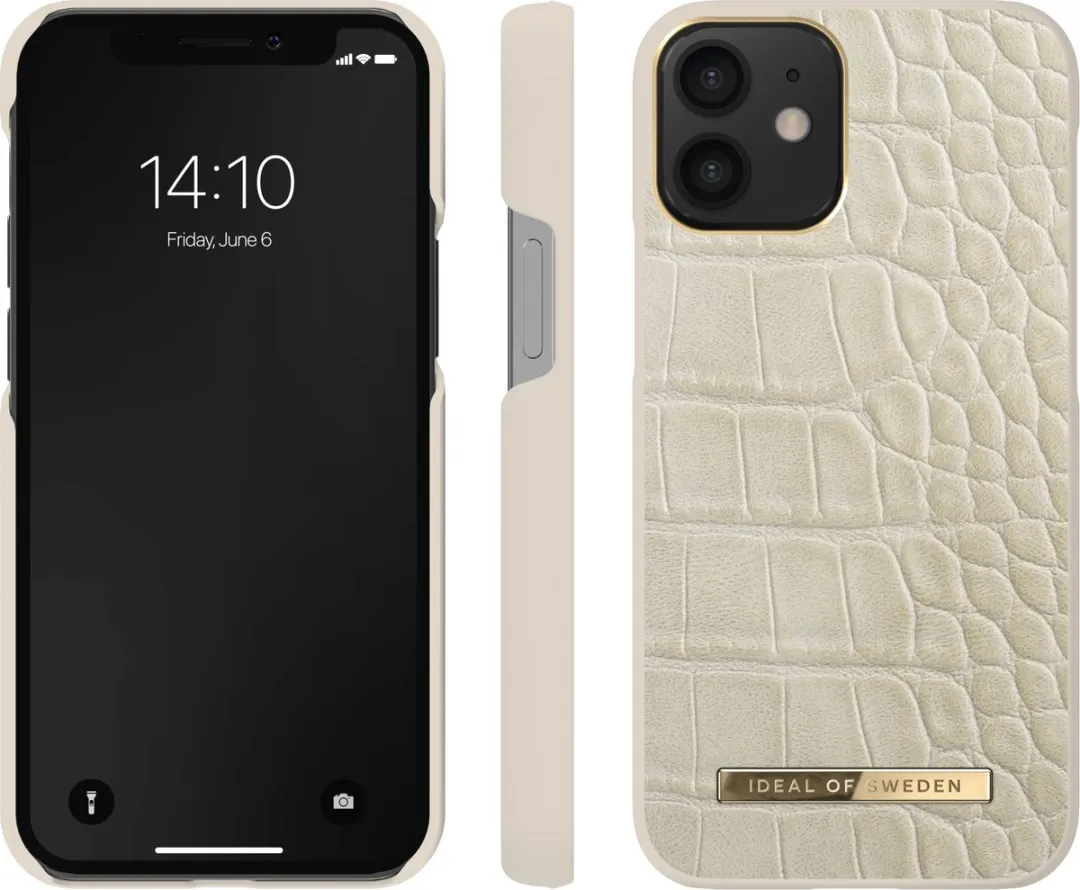 iDeal of Sweden Atelier Case Introductory iPhone 12 Mini - Caramel Croco - IDACAW20-2054-243 - afbeelding 4 van 4