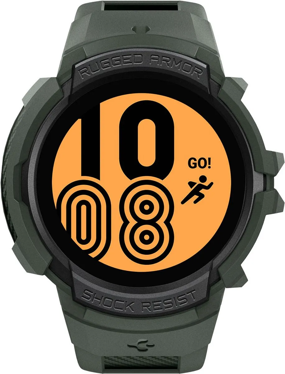 Spigen Rugged Armor Pro Hoes Samsung Galaxy Watch 4/5 44mm - Military Green