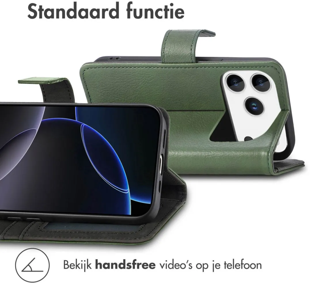 Imoshion Hoesje iPhone 17 Pro Groen - 3 Pasjes