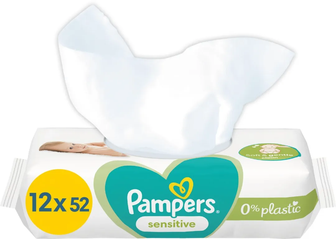 Pampers Sensitive Billendoekjes 624 Stuks - 12x52