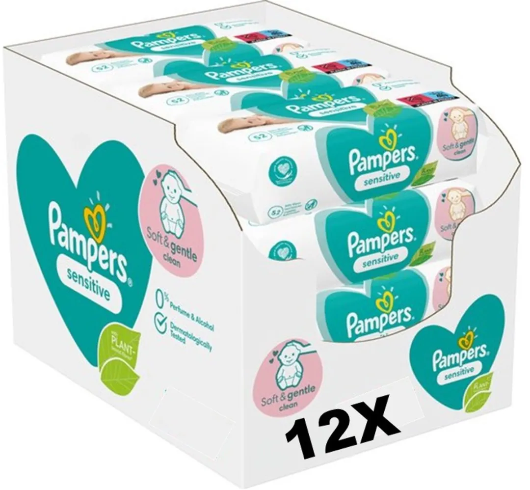 Pampers Sensitive Billendoekjes 624 Stuks