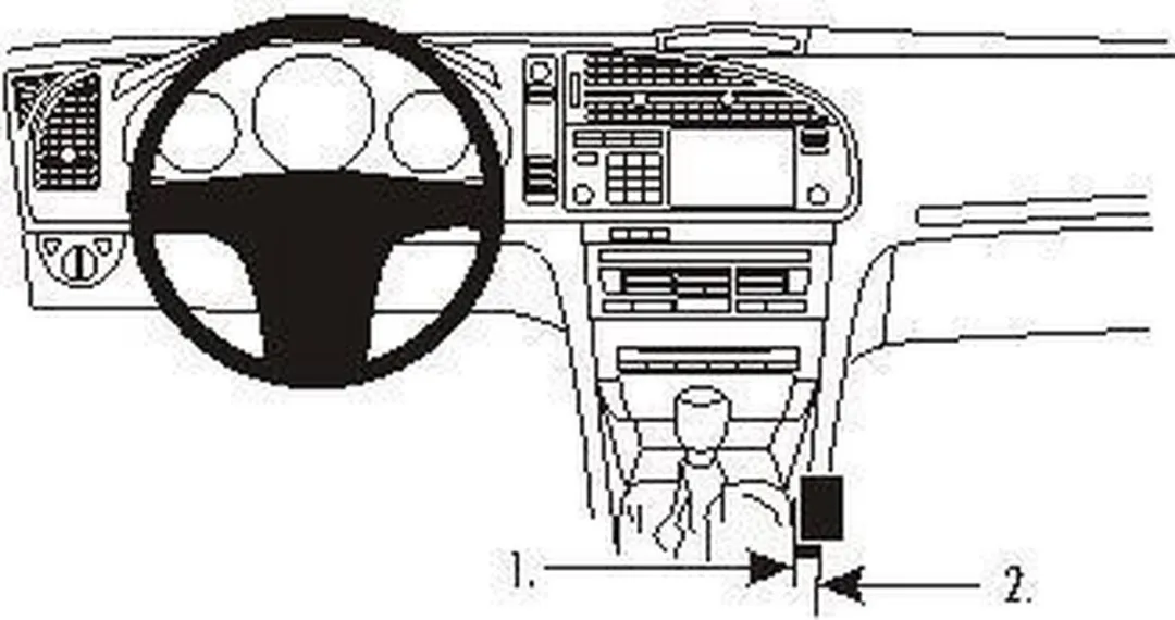 Brodit ProClip houder geschikt voor Saab 9-3 2003-2011 Console mount