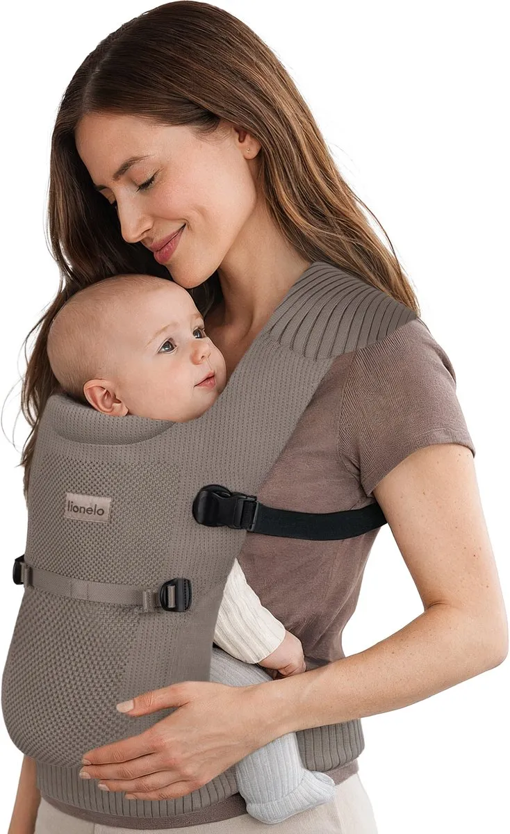 Lionelo Mabel Ergonomische Draagzak 4–15 kg - Beige/Taupe