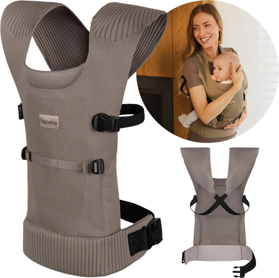 Lionelo Mabel Ergonomische Draagzak 4–15 kg - Beige/Taupe