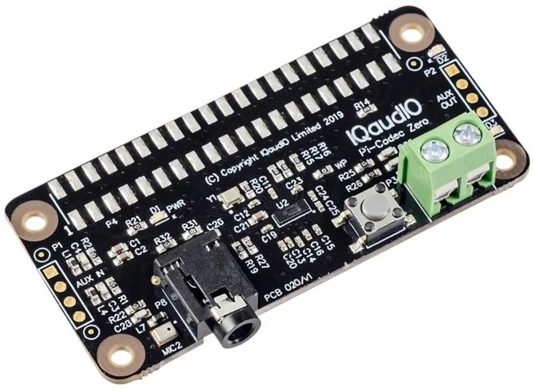 Raspberry Pi IQaudio Codec Zero SC0366 Geluidskaart