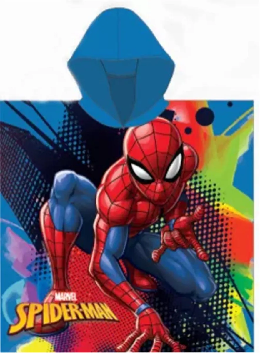 Spider-Man Poncho One Size - 55x110cm Paars