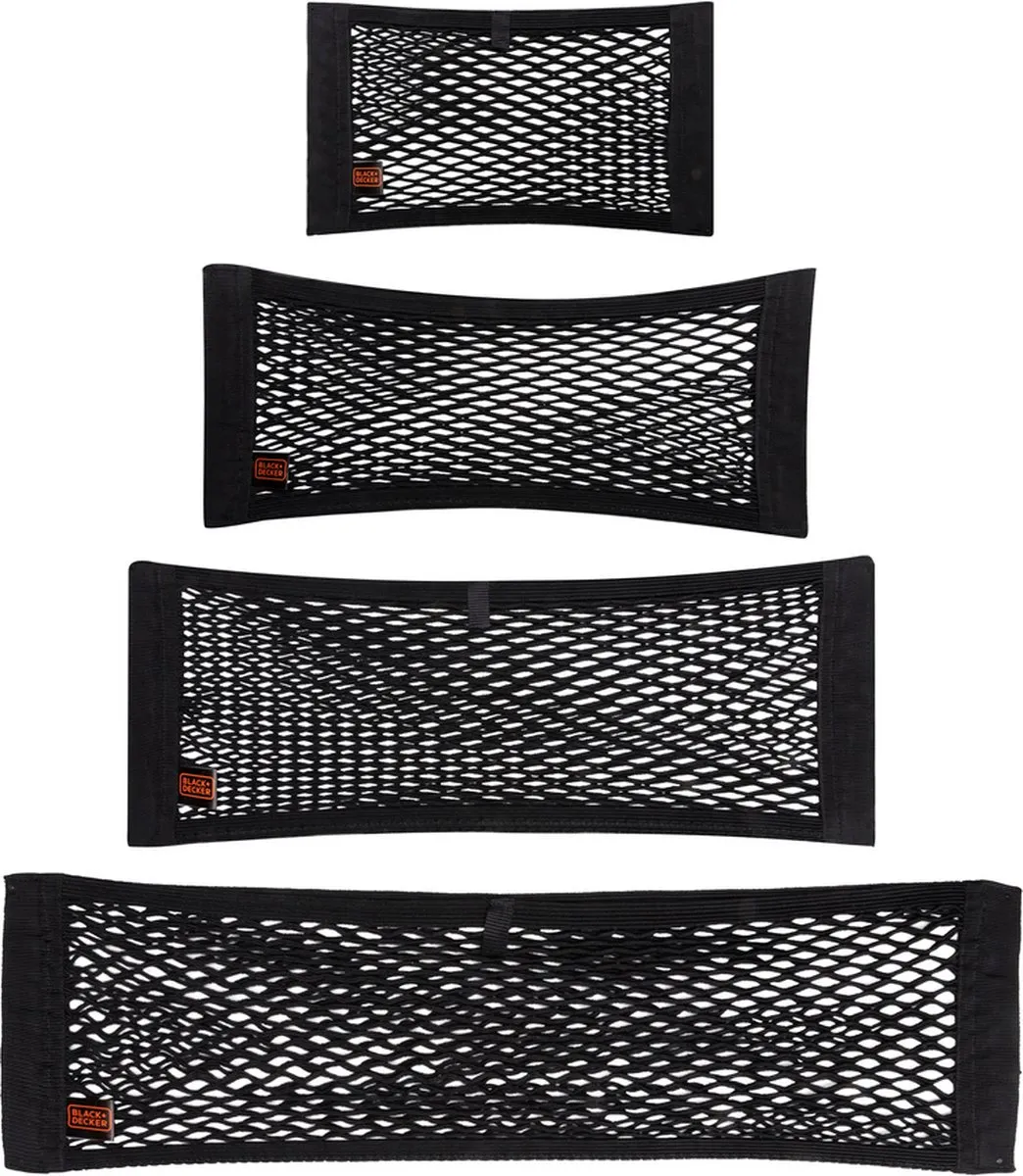 BLACK+DECKER Bagagenet Auto 4 Stuks