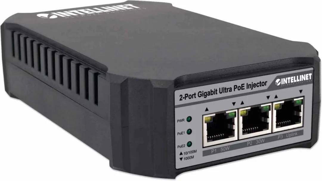Intellinet 561648 Netwerkextender - 3x Ethernet - Grijs