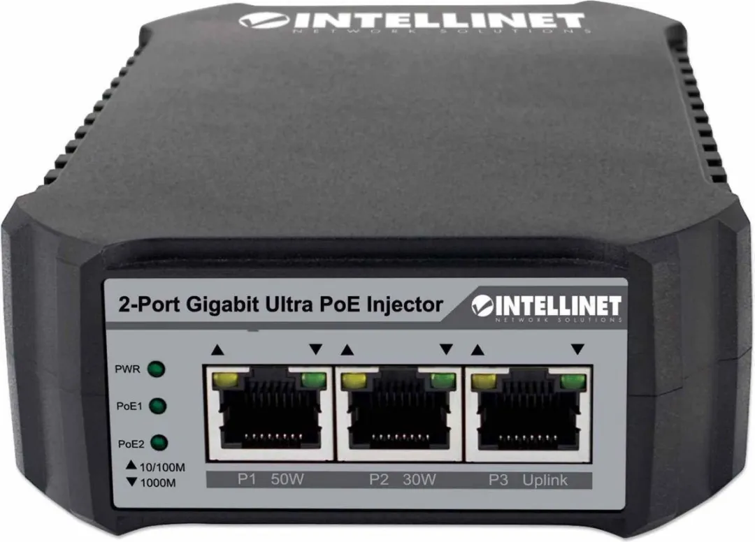 Intellinet 561648 Netwerkextender - 3x Ethernet - Grijs