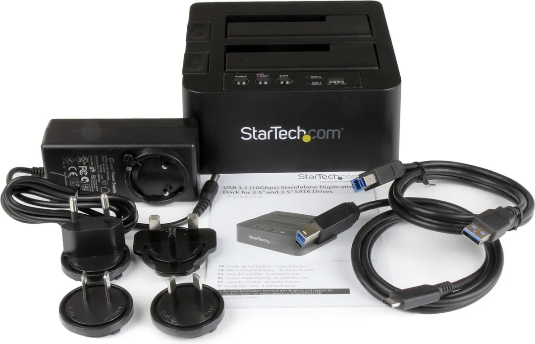 Startech SDOCK2U313R USB 3.1 SATA Harde Schijf Duplicator - Zwart