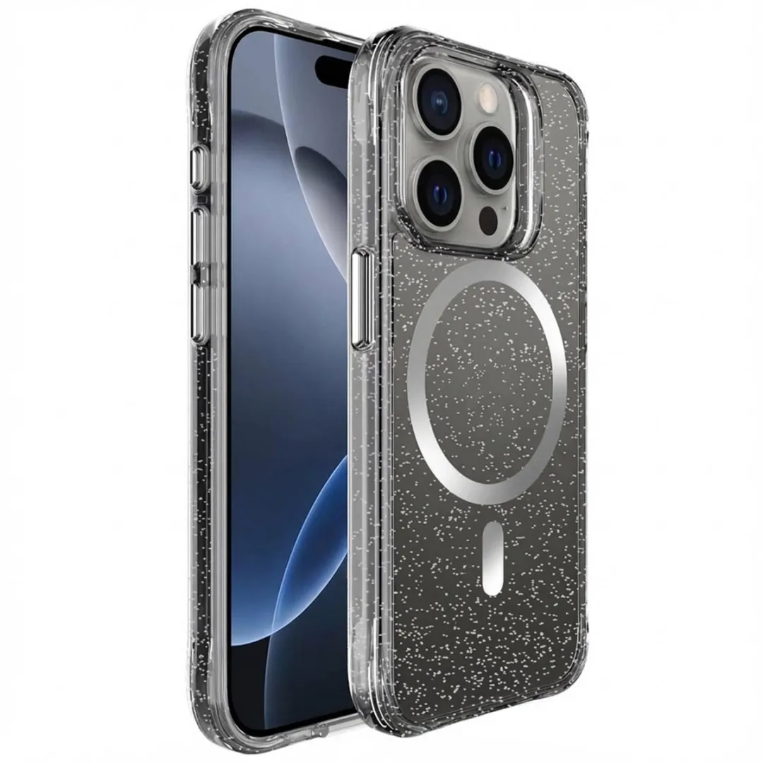 Imoshion Hoesje iPhone 15 Pro Glitter Zilver