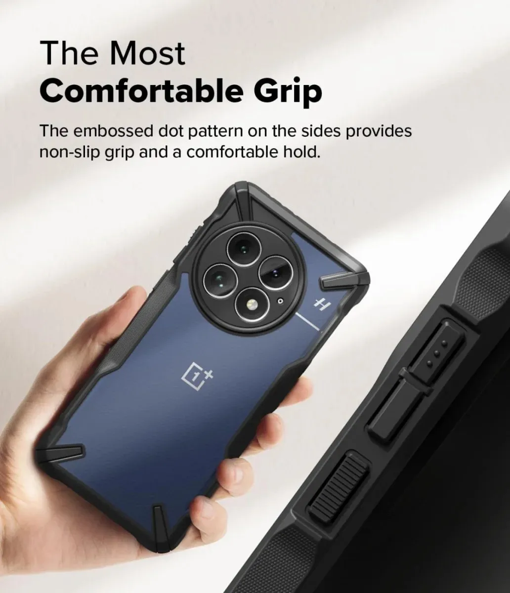 Ringke Fusion X Hoesje OnePlus 13 - Militaire Standaard - Zwart - afbeelding 6 van 6