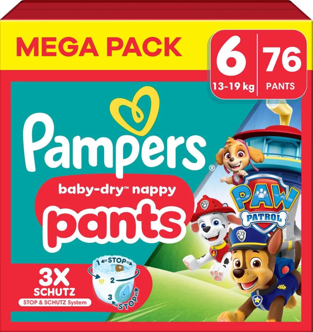Pampers Baby-Dry Pants Paw Patrol Maat 6