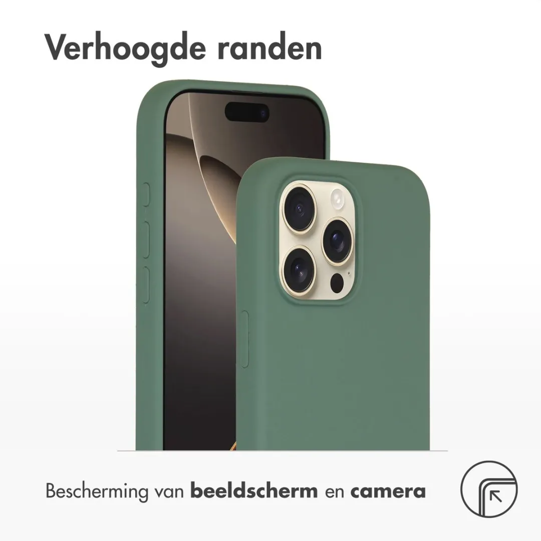 Accezz Hoesje iPhone 16 Pro Max - Donkergroen MagSafe