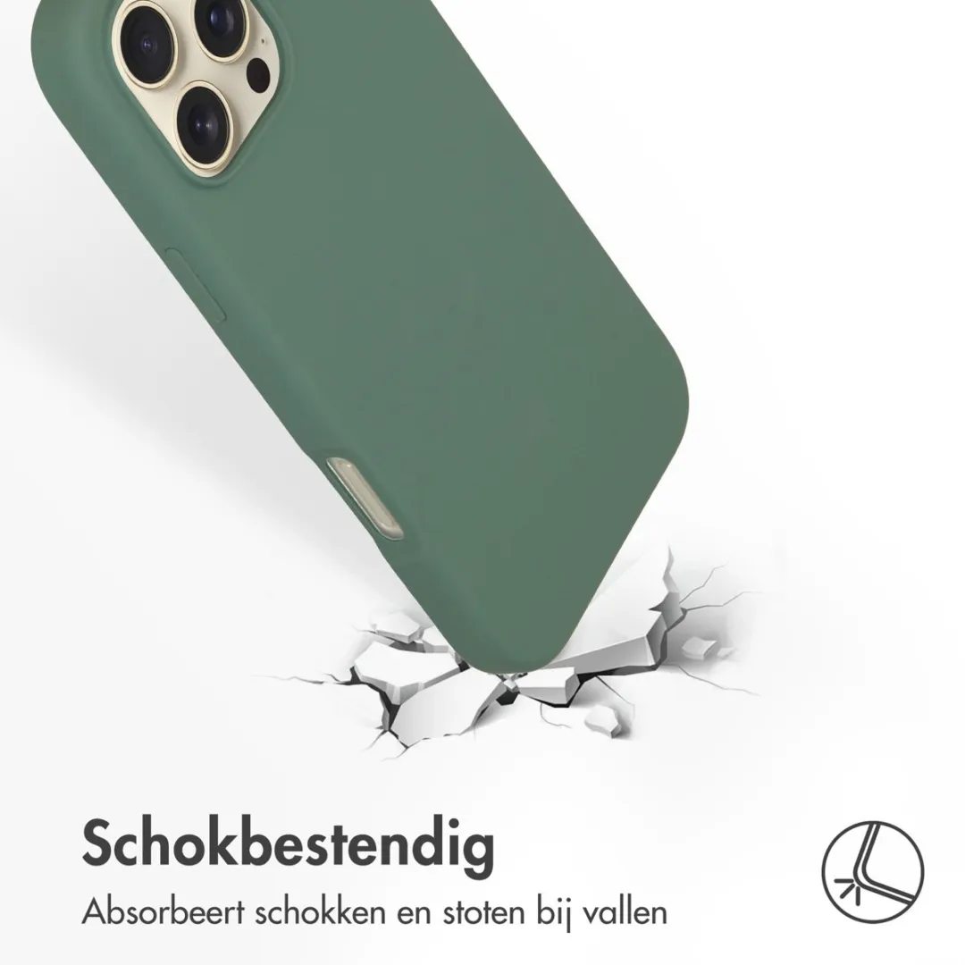 Accezz Hoesje iPhone 16 Pro Max - Donkergroen MagSafe