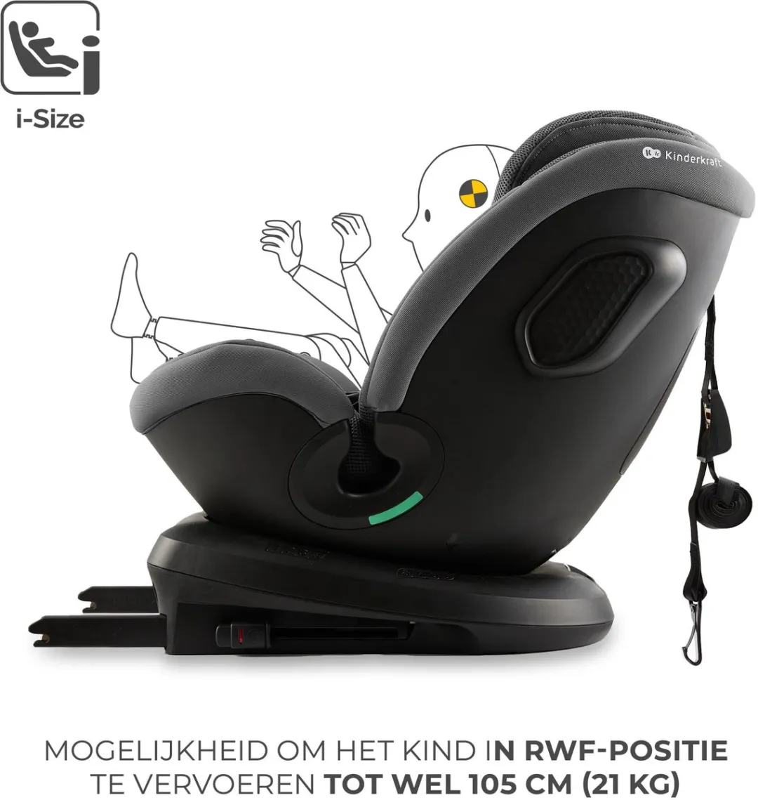 KinderKraft XPEDITION 3 i-Size Autostoel 40-150cm Grijs