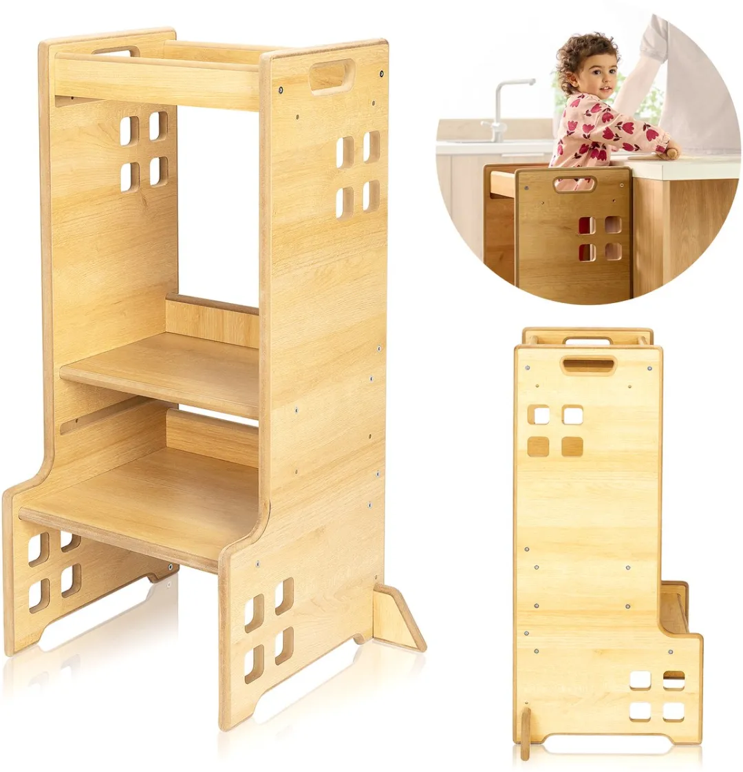 Lionelo Cass 2-in-1 Montessori Leertoren & Boekenplank