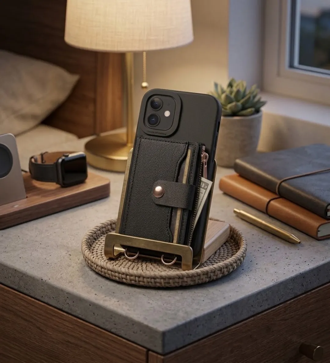 NUVEX iPhone 11 Hoesje met Portemonnee - Zwart