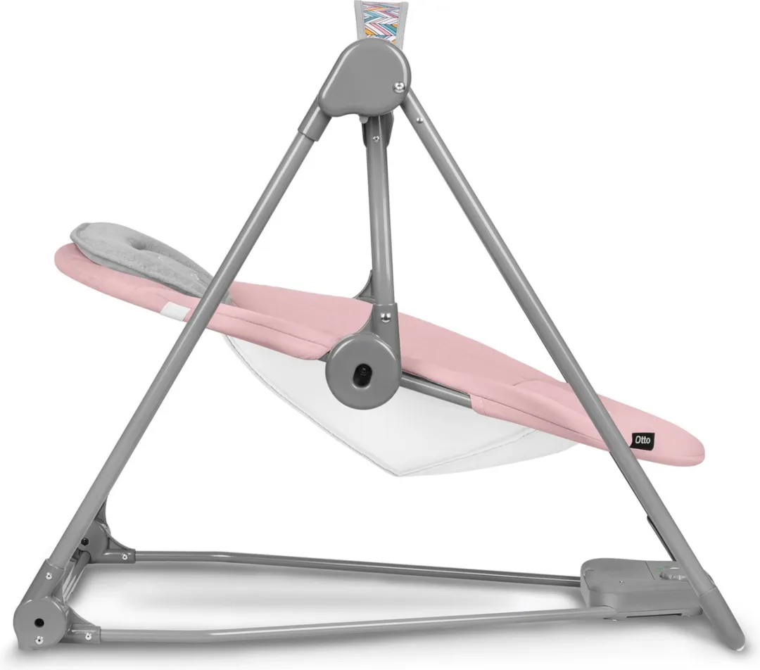 Lionelo Otto Wipstoel - Roze/Grijs - Tot 9 kg - 5 Schommelsnelheden