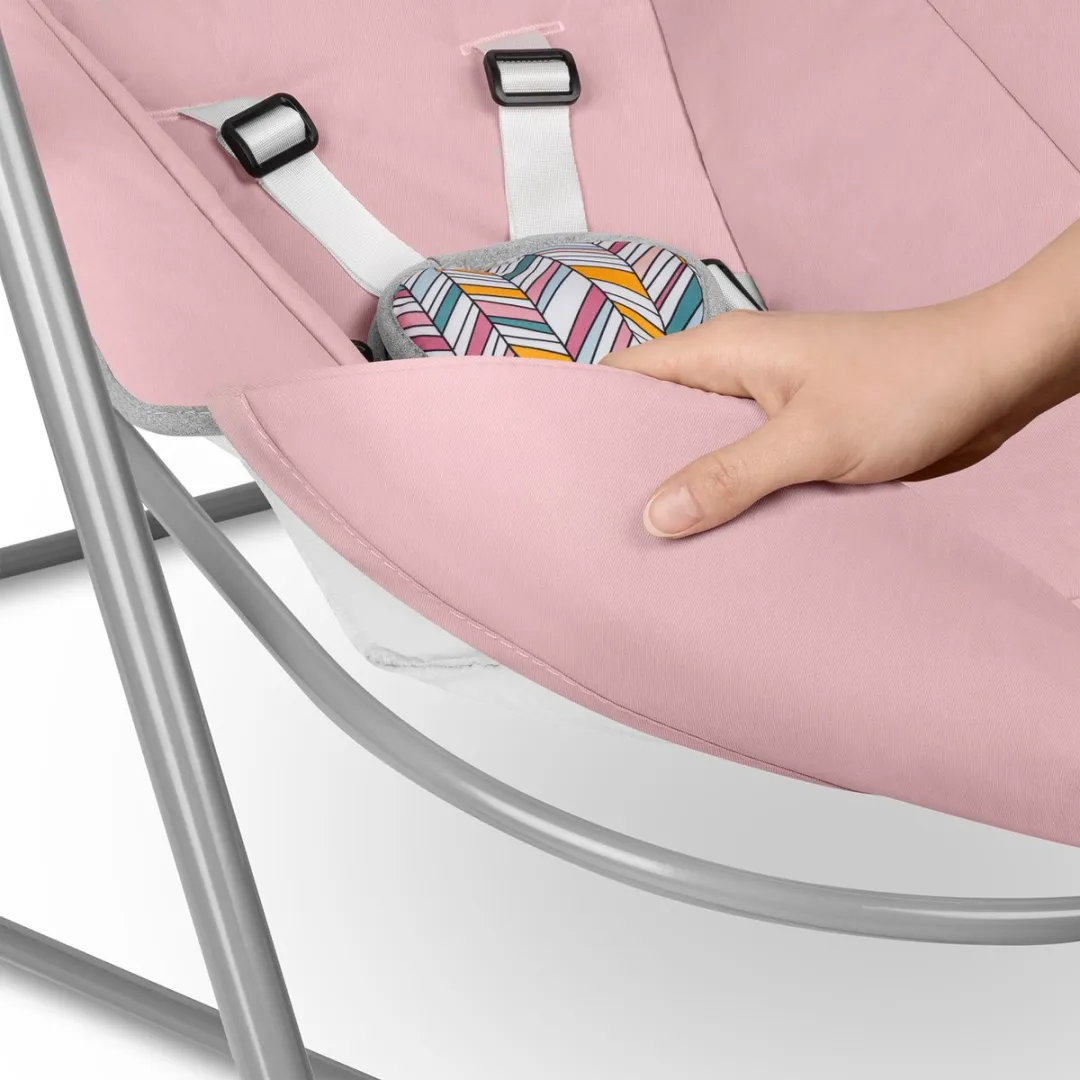 Lionelo Otto Wipstoel - Roze/Grijs - Tot 9 kg - 5 Schommelsnelheden